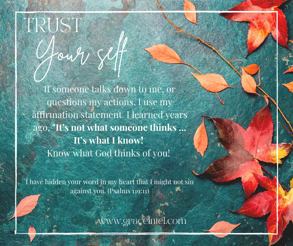 Fall Wisdom on Trusting yourself